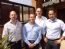 Gonzalo Rossi, Julian Benavento e Daniel Feige, da TSC Argentina, com Marcio Feitosa, da TSC Brasil.